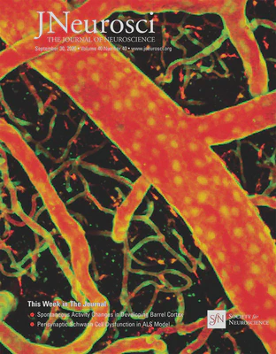 Featured on cover of *Journal of Neuroscience*